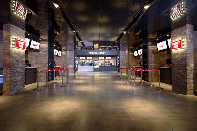 Thi công ghế rạp phim Hàn Quốc tại rạp phim Kosmo Tây Hồ